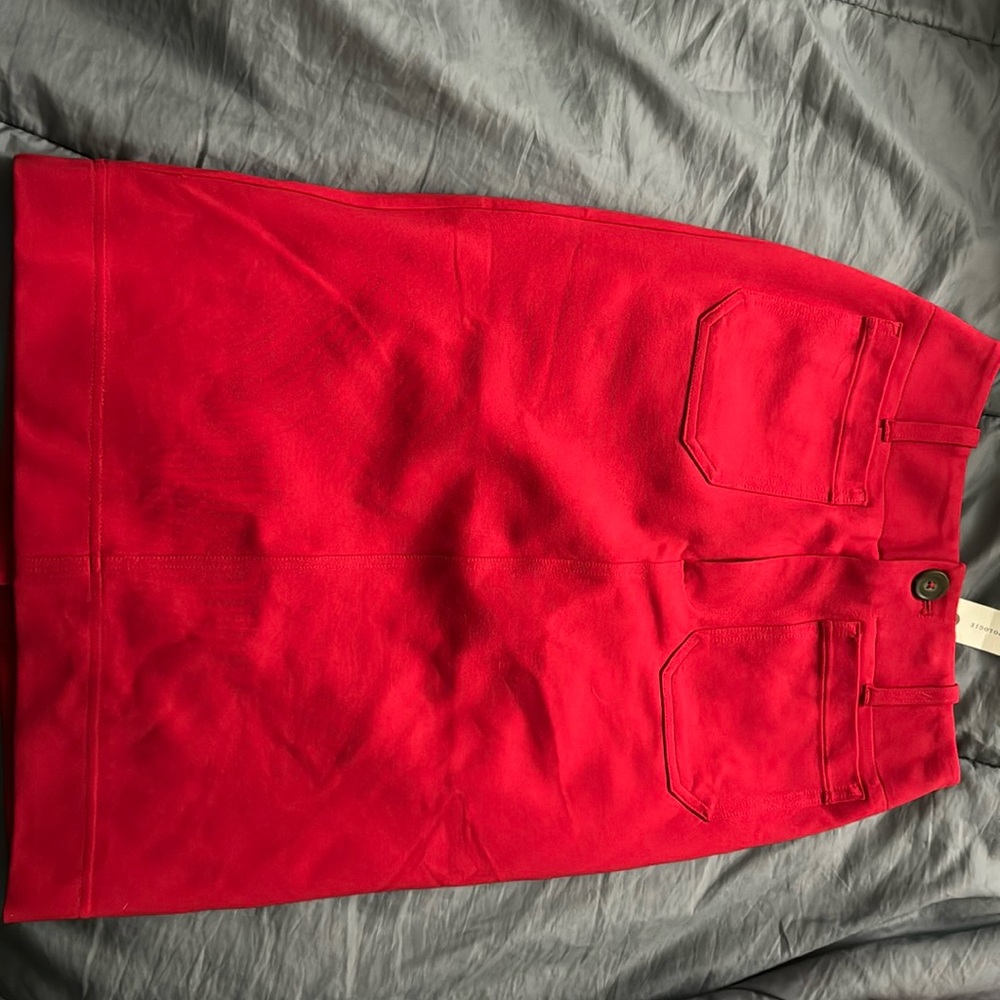 Maeve by Anthropologie red pencil skirt